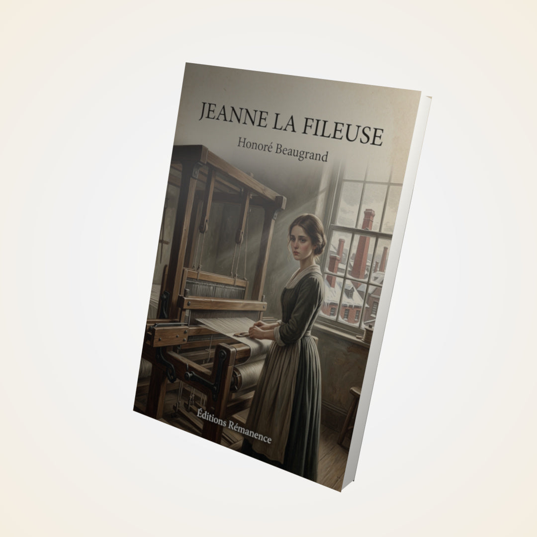 Livre Jeanne la Fileuse - Honoré Beaugrand - Couverture 3D