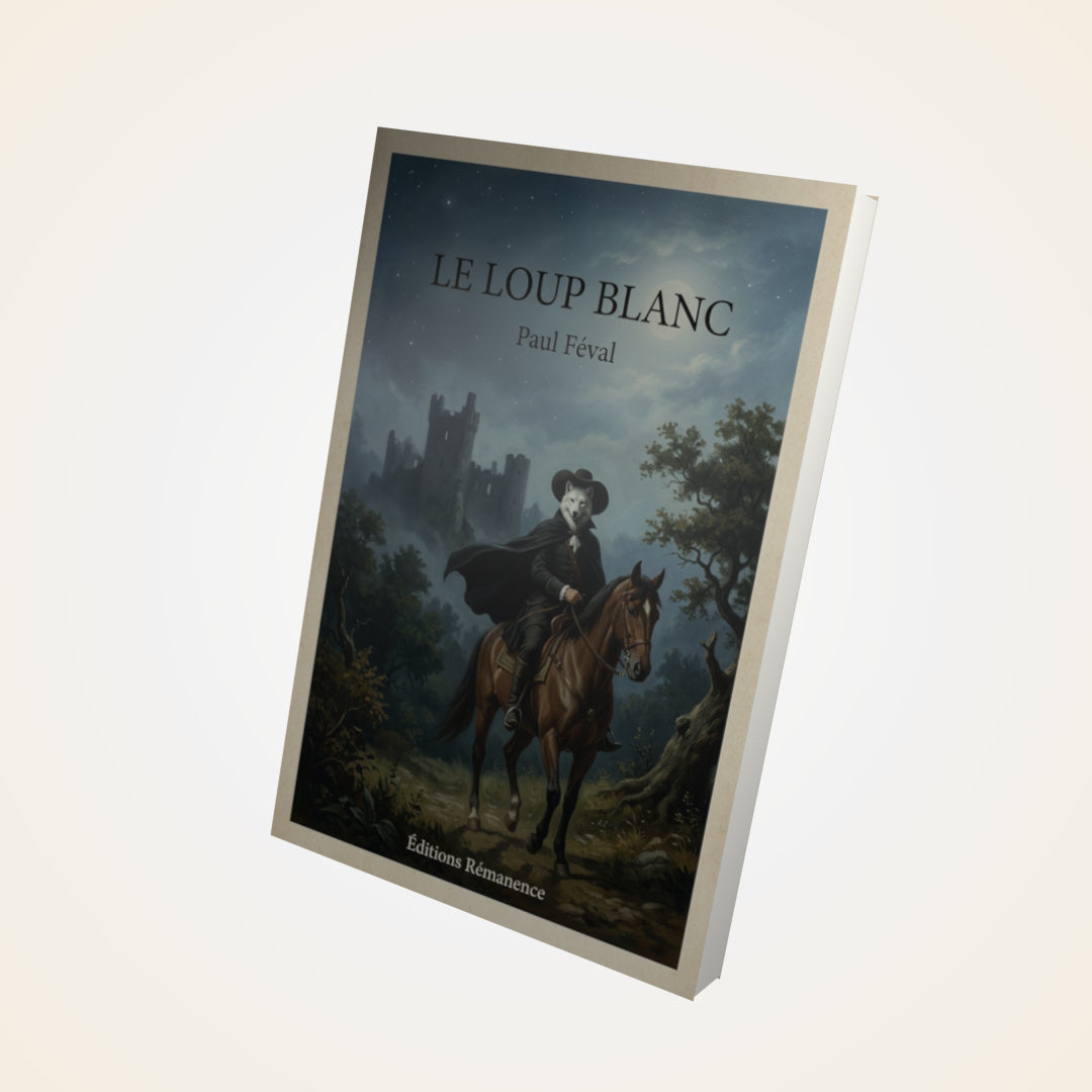 Livre Le loup blanc - Paul Féval - Couverture 3D