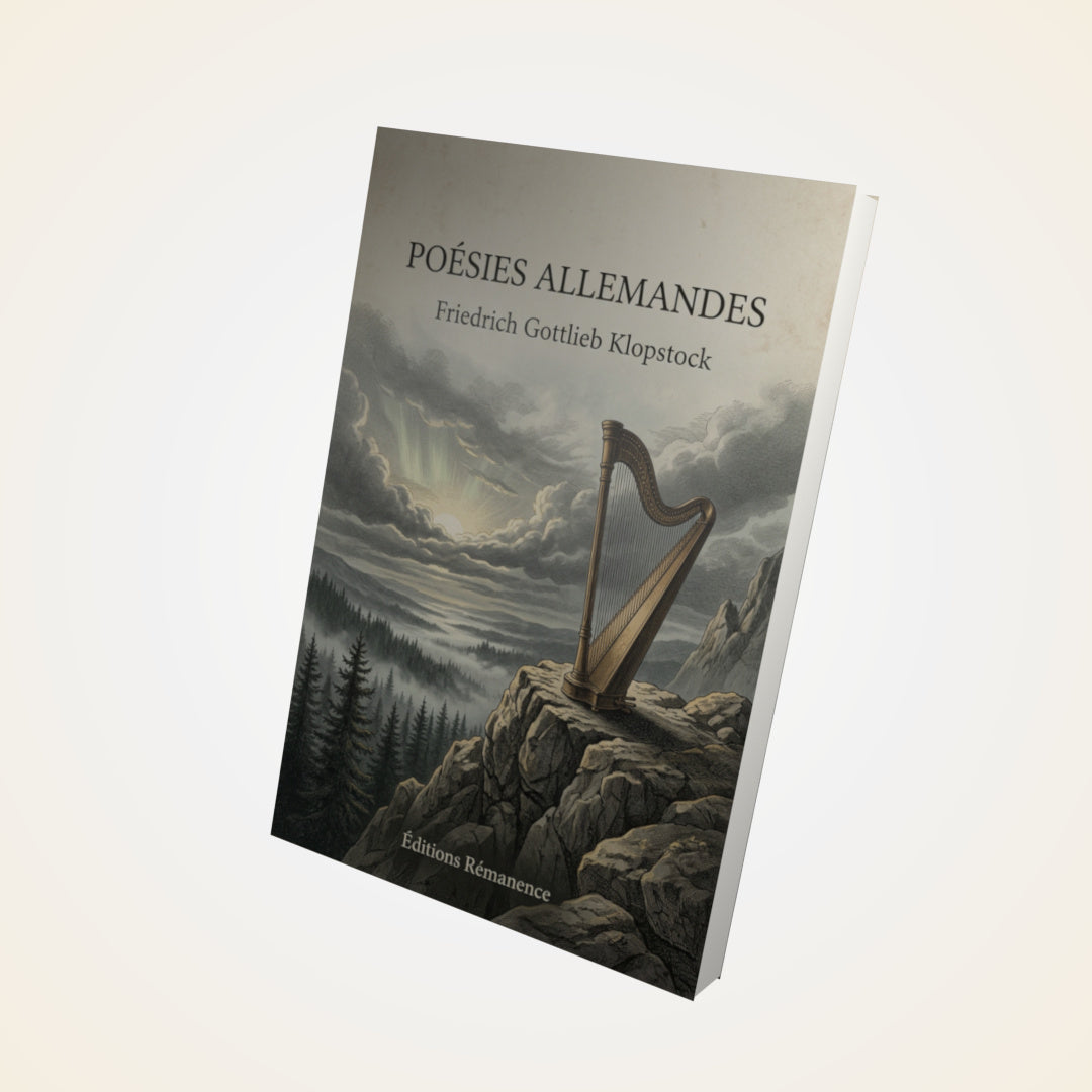 Livre Poésies Allemandes - Friedrich Gottlieb Klopstock - Couverture 3D