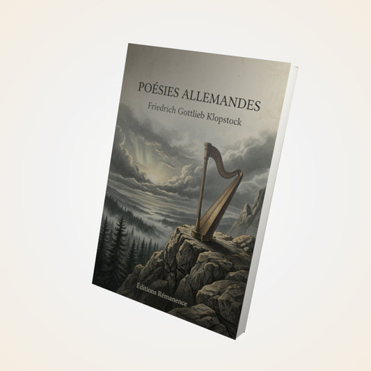 Livre Poésies Allemandes - Friedrich Gottlieb Klopstock - Couverture 3D