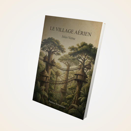 Livre Le village aérien - Jules Verne - Couverture 3D
