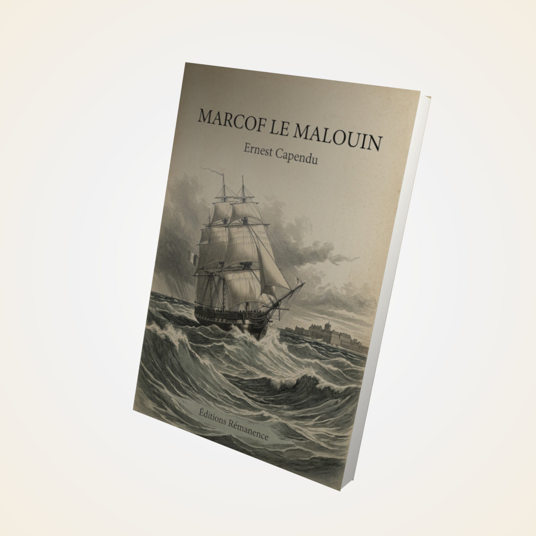 Livre Marcof le Malouin - Ernest Capendu - Couverture 3D