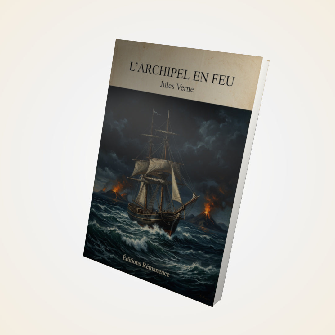 Livre L'archipel en feu - Jules Verne - Couverture 3D