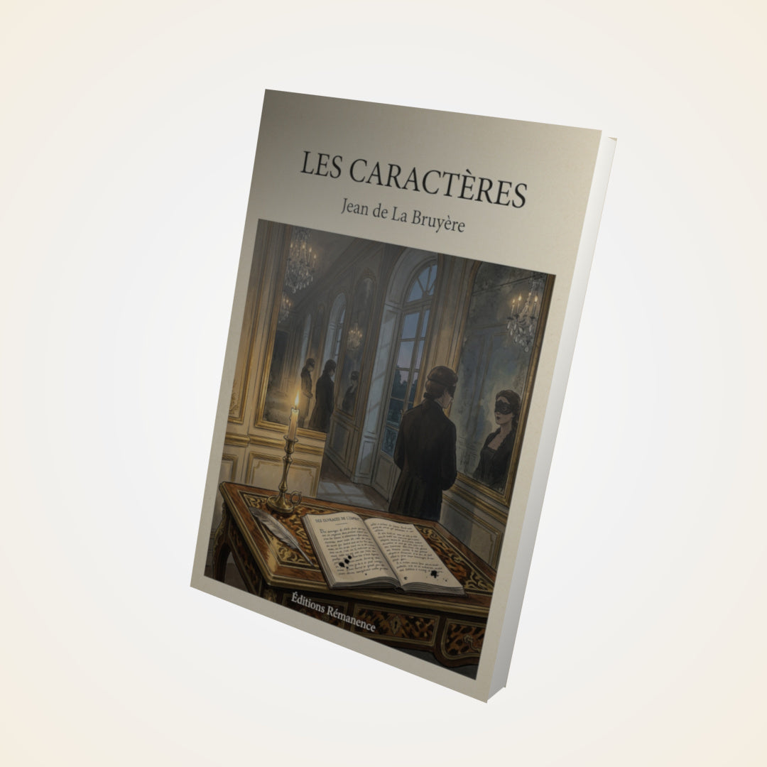 Livre Les caractères - Jean de La Bruyère - Couverture 3D