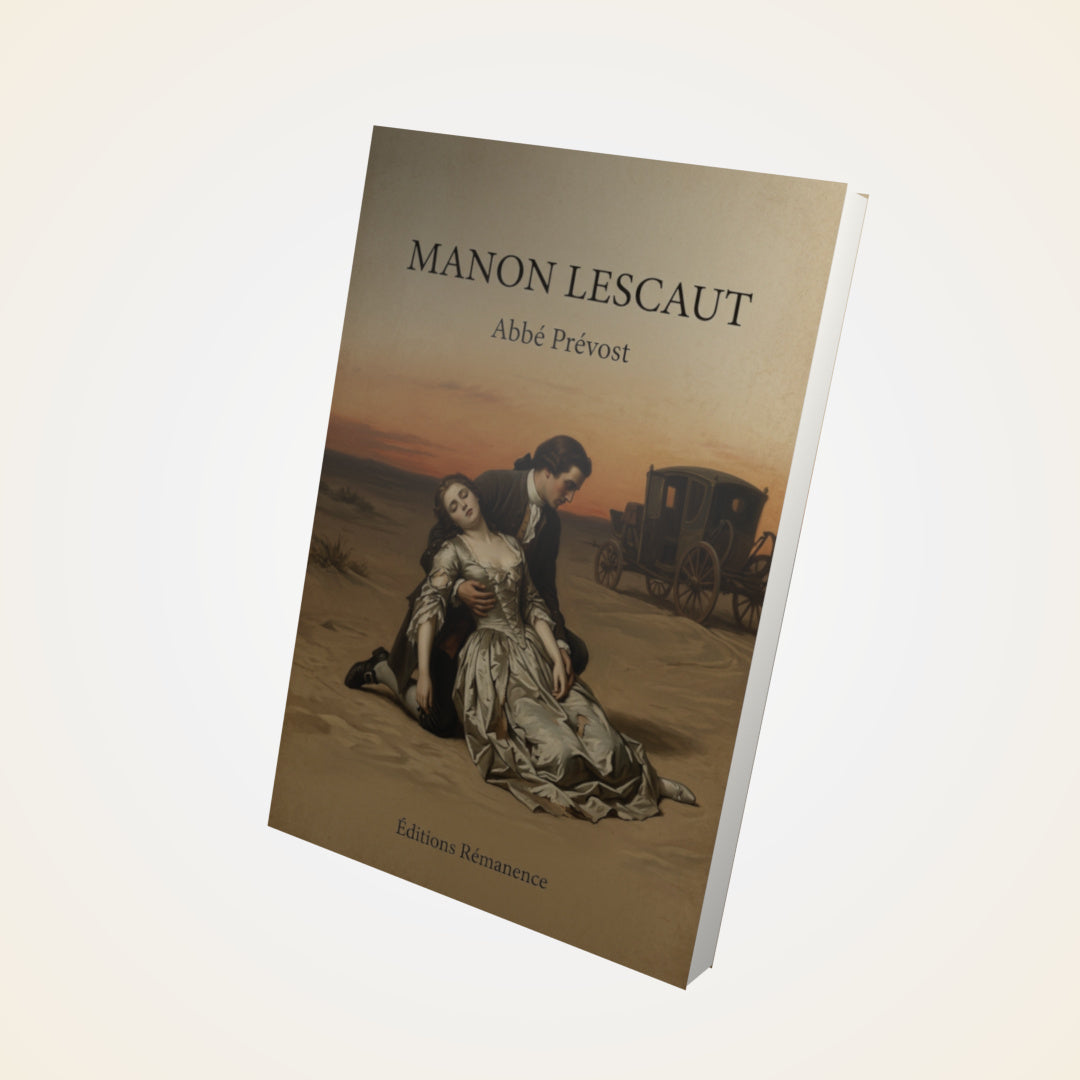Livre Manon Lescaut - Abbé Prévost - Couverture 3D
