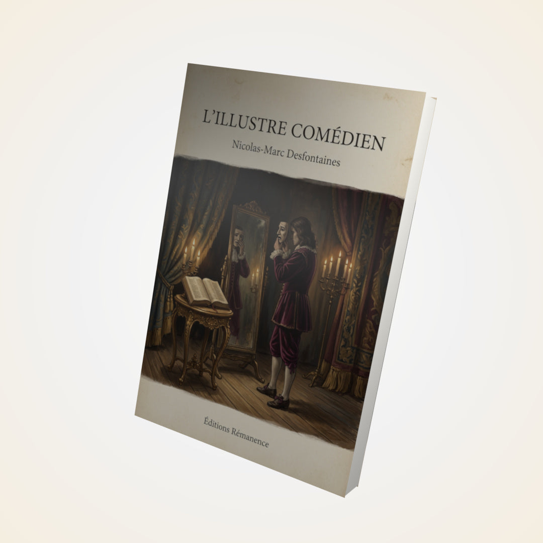 Livre L'illustre comédien - Nicolas-Marc Desfontaines - Couverture 3D