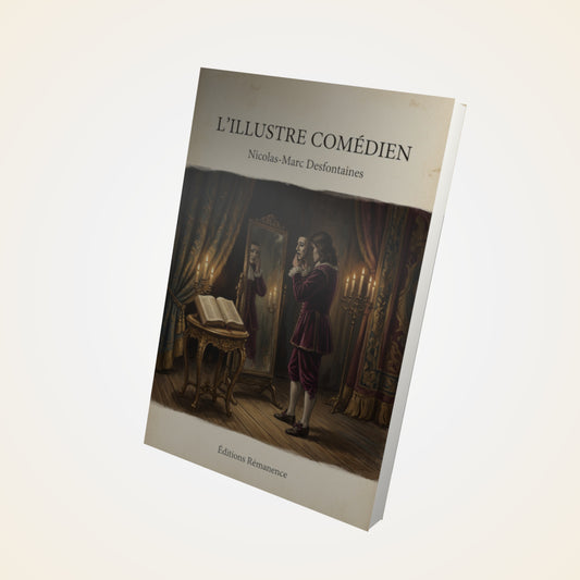 Livre L'illustre comédien - Nicolas-Marc Desfontaines - Couverture 3D