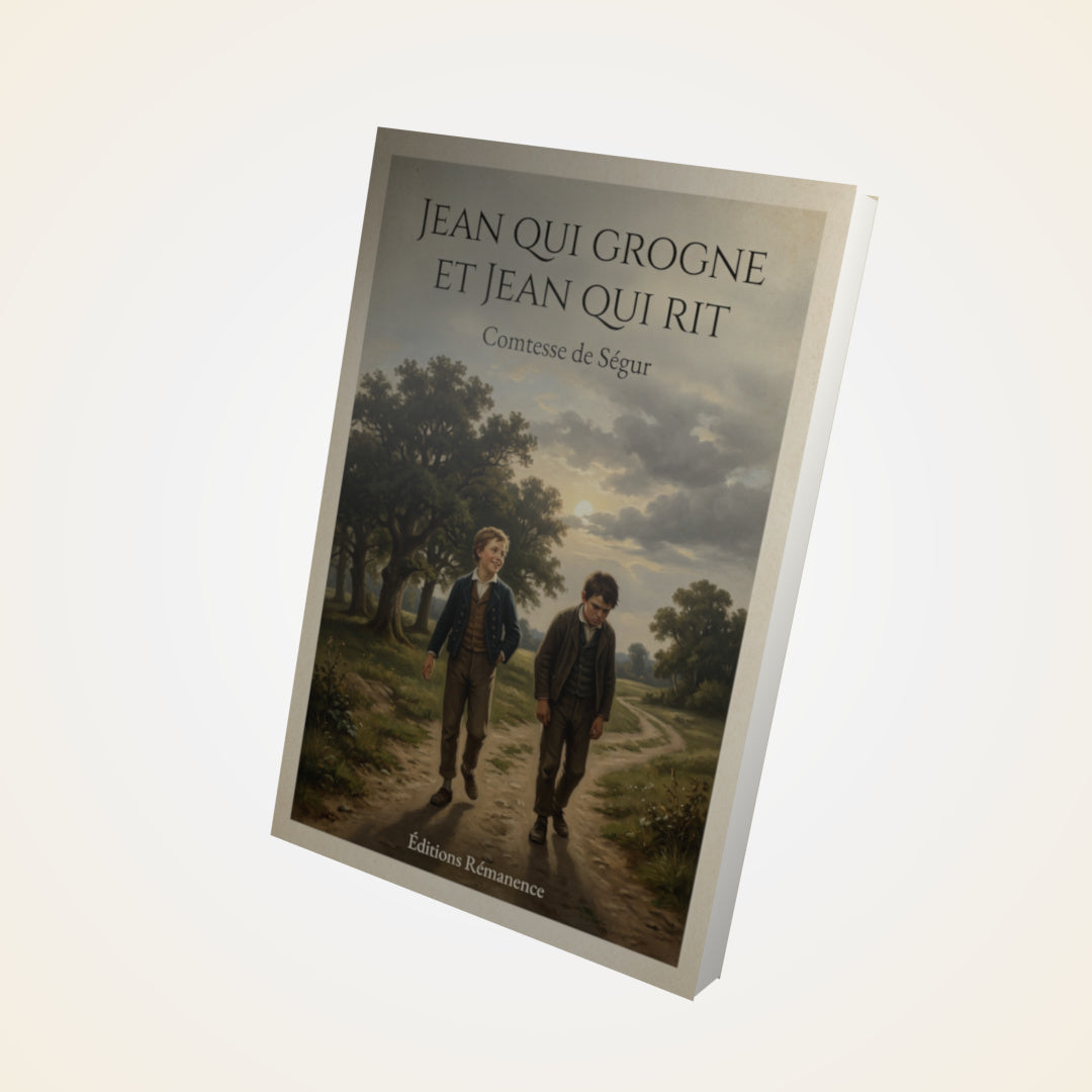 Livre Jean qui grogne et Jean qui rit - Comtesse de Ségur - Couverture 3D