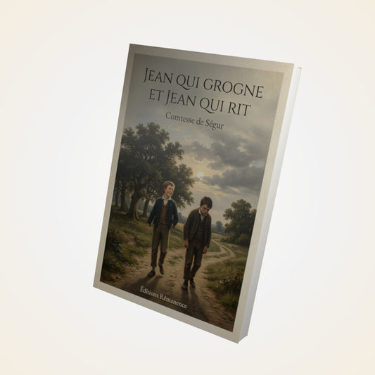 Livre Jean qui grogne et Jean qui rit - Comtesse de Ségur - Couverture 3D