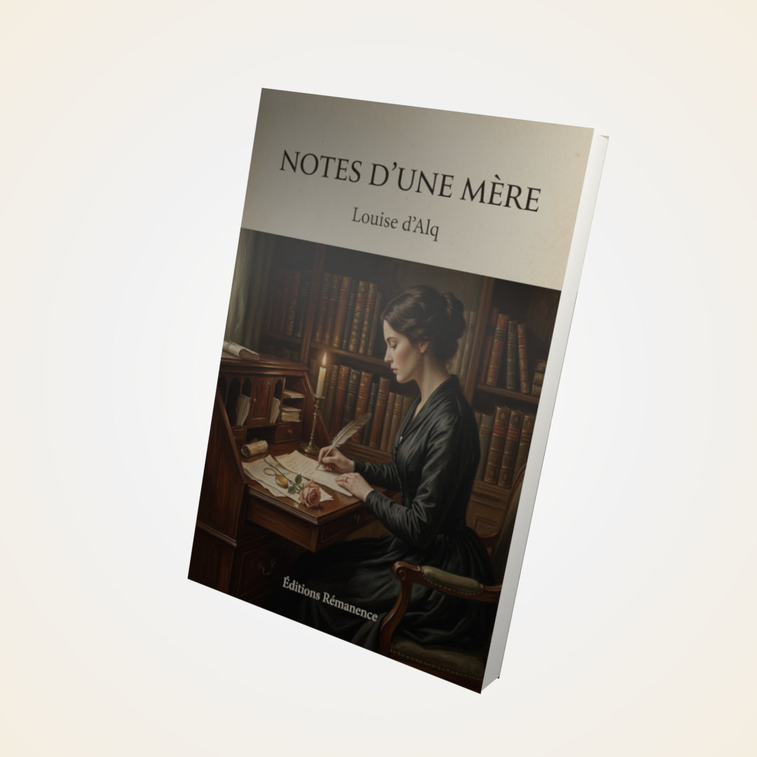 Livre Notes d'une mère - Louise d'Alq - Couverture 3D
