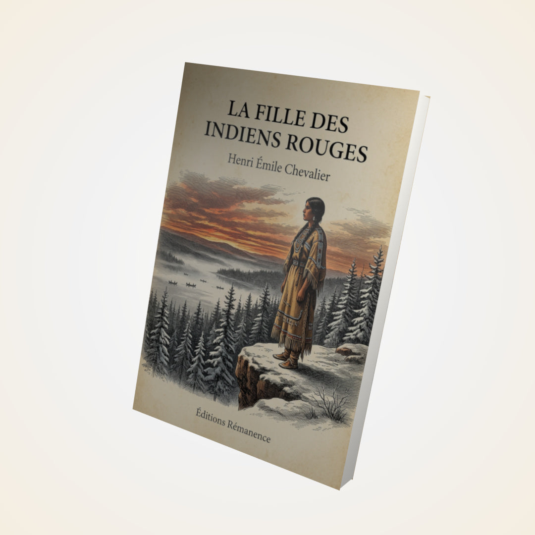 Livre La fille des indiens rouges - Henri Émile Chevalier - Couverture 3D