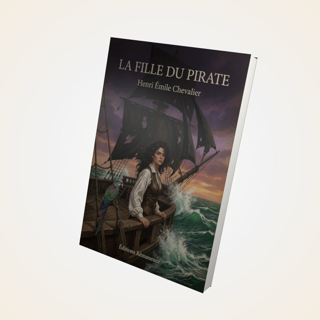 Livre La fille du pirate - Henri Émile Chevalier - Couverture 3D