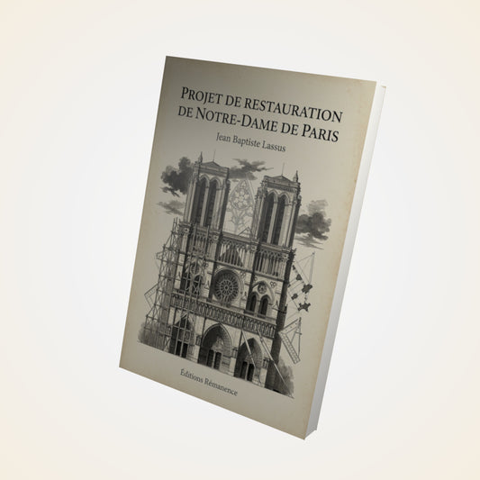 Livre Projet de restauration de Notre-Dame de Paris - Jean Baptiste Lassus - Couverture 3D