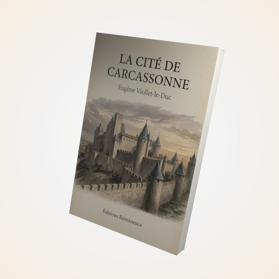 Livre La cité de Carcassonne - Eugène Viollet-le-Duc - Couverture 3D