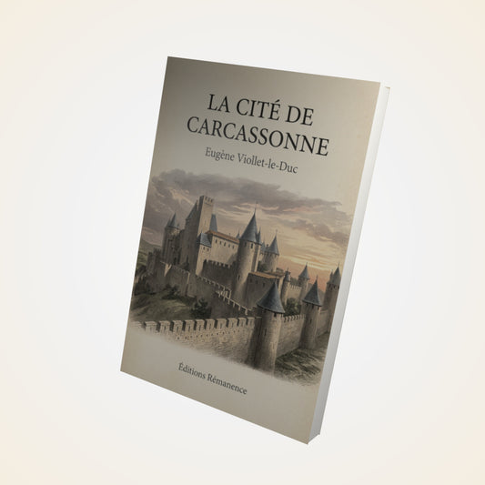 Livre La cité de Carcassonne - Eugène Viollet-le-Duc - Couverture 3D