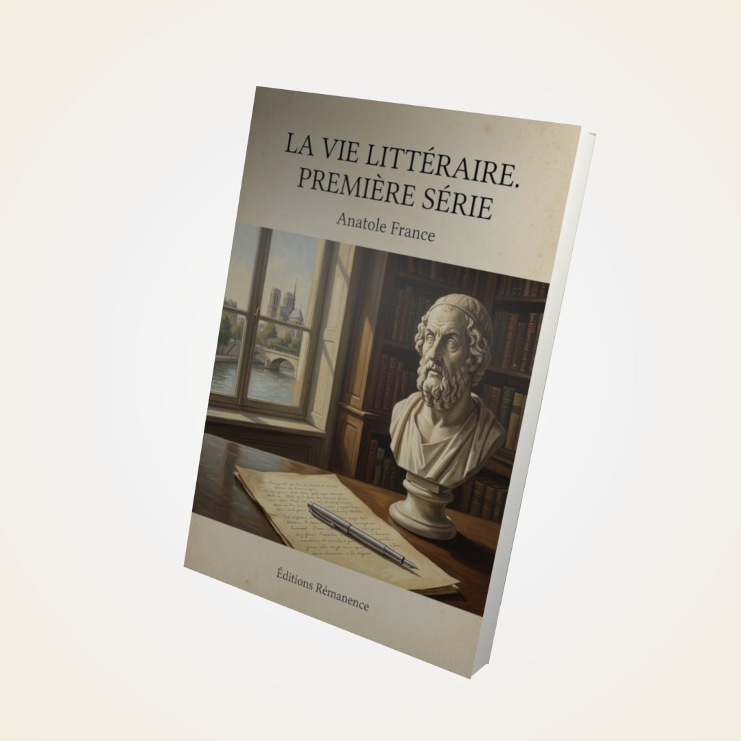 Livre La vie littéraire. Première série - Anatole France - Couverture 3D