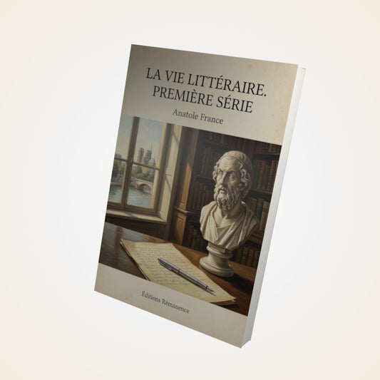 Livre La vie littéraire. Première série - Anatole France - Couverture 3D
