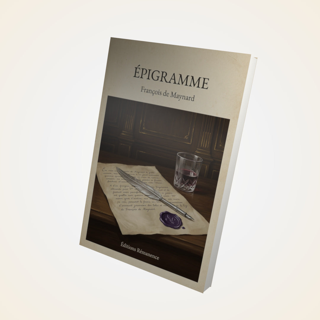 Livre Épigramme - François de Maynard - Couverture 3D