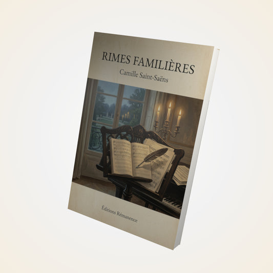 Livre Rimes familières - Camille Saint-Saëns - Couverture 3D
