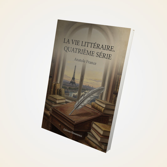 Livre La vie littéraire. Quatrième série - Anatole France - Couverture 3D