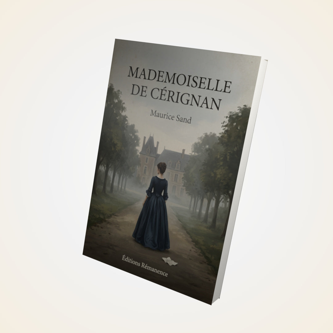 Livre Mademoiselle de Cérignan - Maurice Sand - Couverture 3D