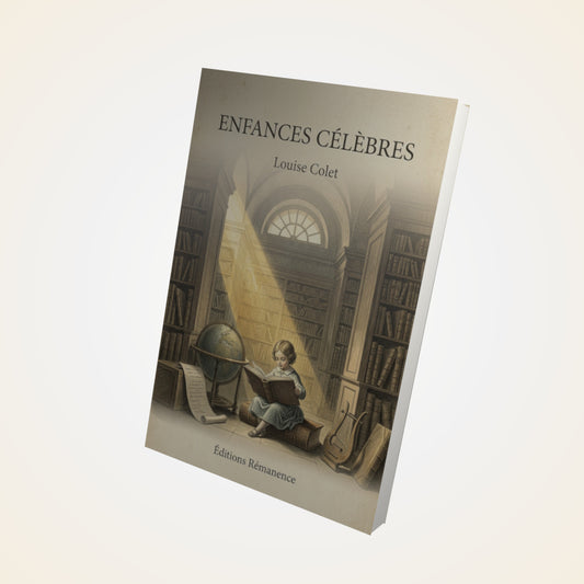 Livre Enfances célèbres - Louise Colet - Couverture 3D