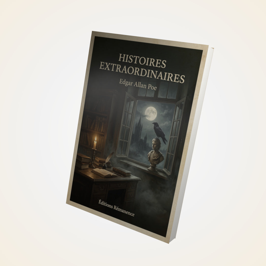 Livre Histoires extraordinaires - Edgar Allan Poe - Couverture 3D