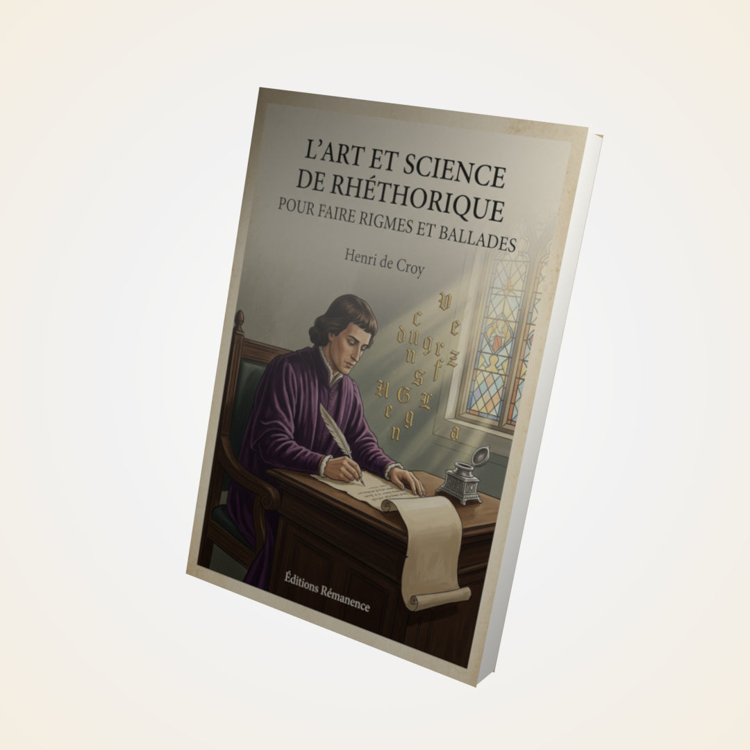 Livre L'art et science de rhethorique pour faire rigmes et ballades - Henri de Croy - Couverture 3D