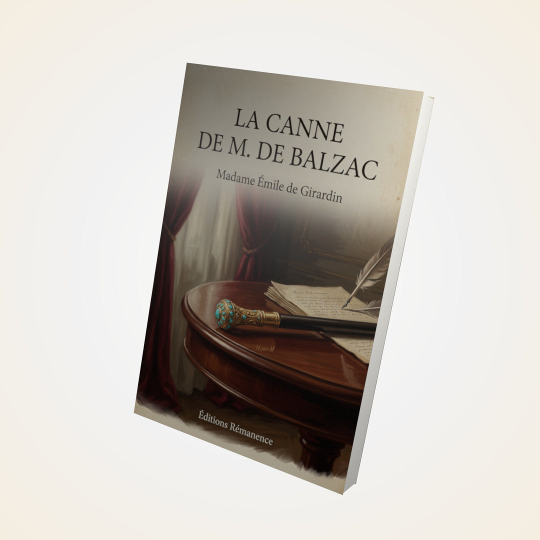 Livre La canne de M. de Balzac - Madame Émile de Girardin - Couverture 3D