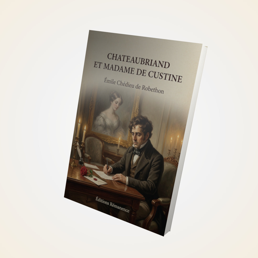 Livre Chateaubriand et Madame de Custine - Émile Chédieu de Robethon - Couverture 3D