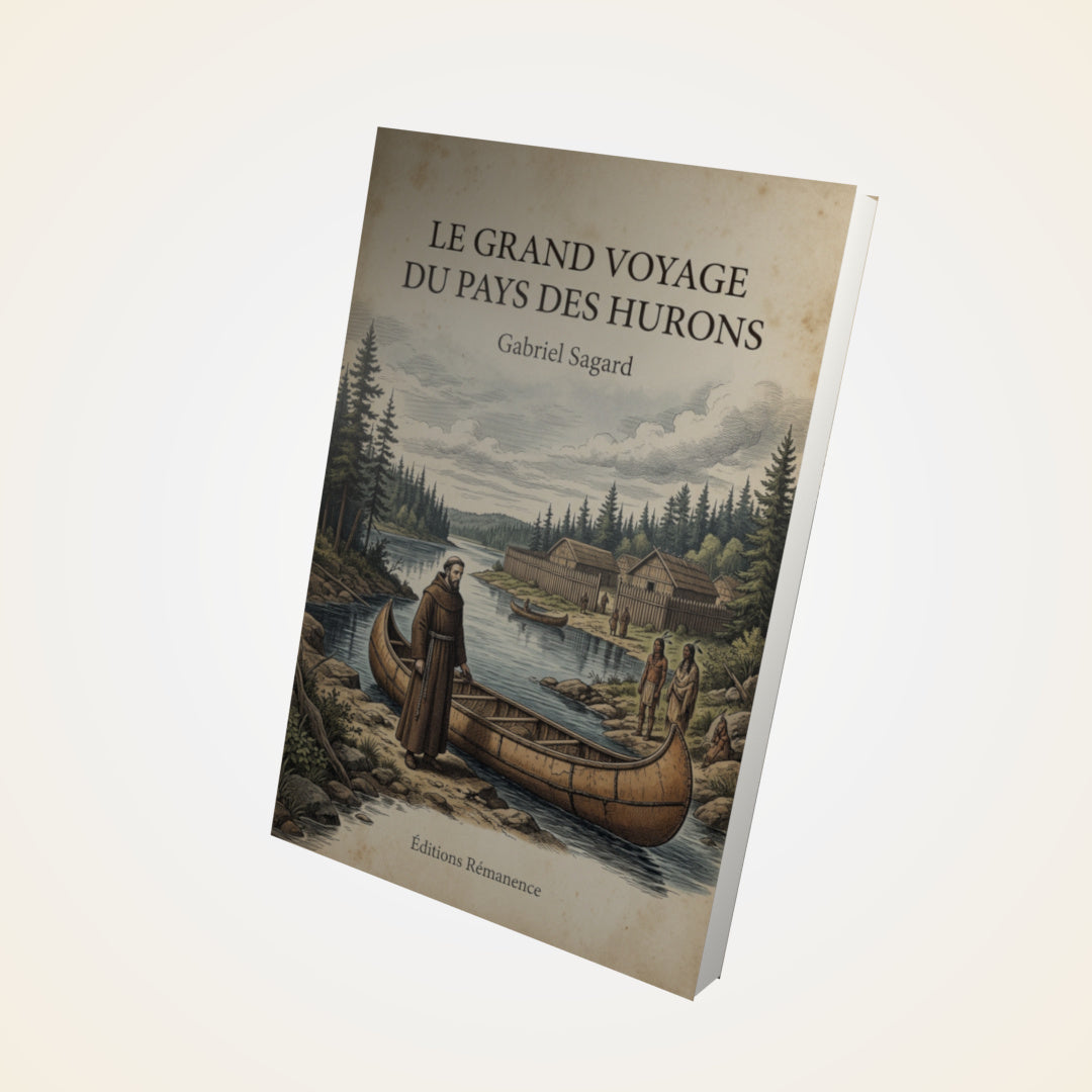 Livre Le grand voyage du pays des Hurons - Gabriel Sagard - Couverture 3D