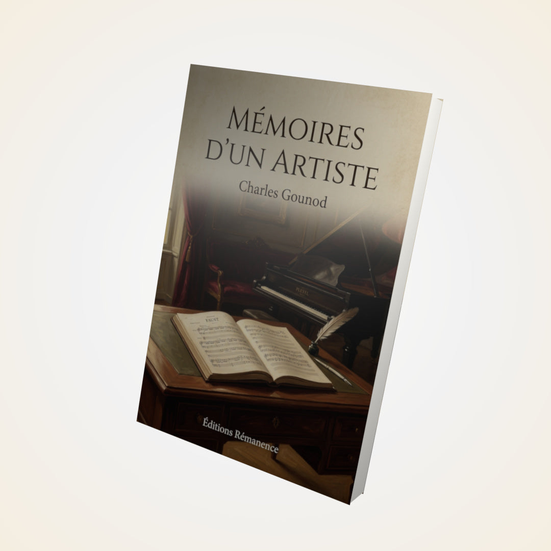 Livre Mémoires d'un artiste - Charles Gounod - Couverture 3D