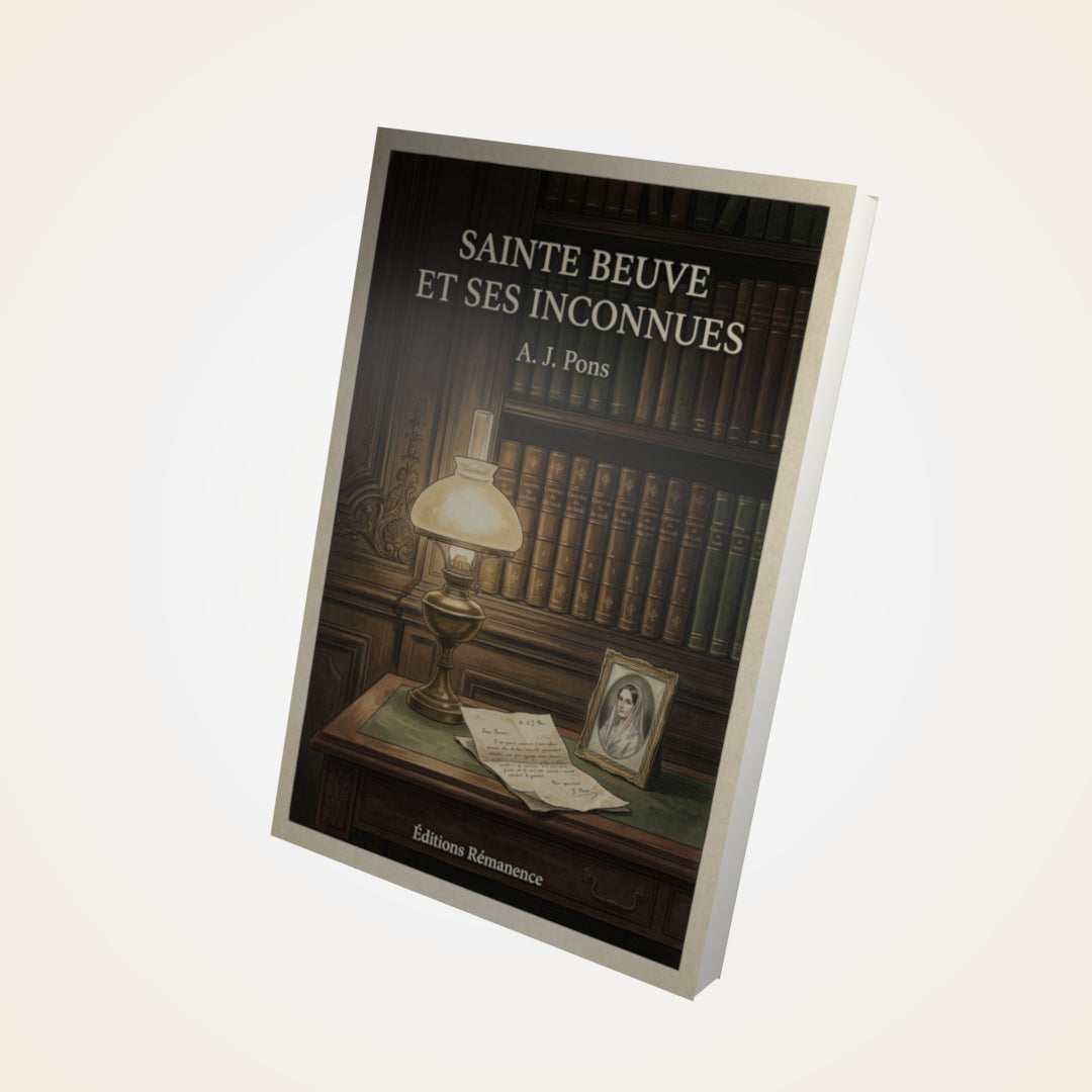 Livre Sainte Beuve et ses inconnues - A. J. Pons - Couverture 3D