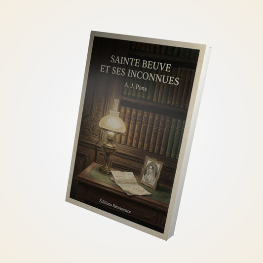 Livre Sainte Beuve et ses inconnues - A. J. Pons - Couverture 3D