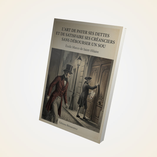 Livre L'art de payer ses dettes et de satisfaire ses créanciers sans débourser un sou - Émile Marco de Saint-Hilaire - Couverture 3D