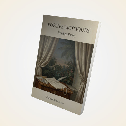 Livre Poésies érotiques - Évariste Parny - Couverture 3D