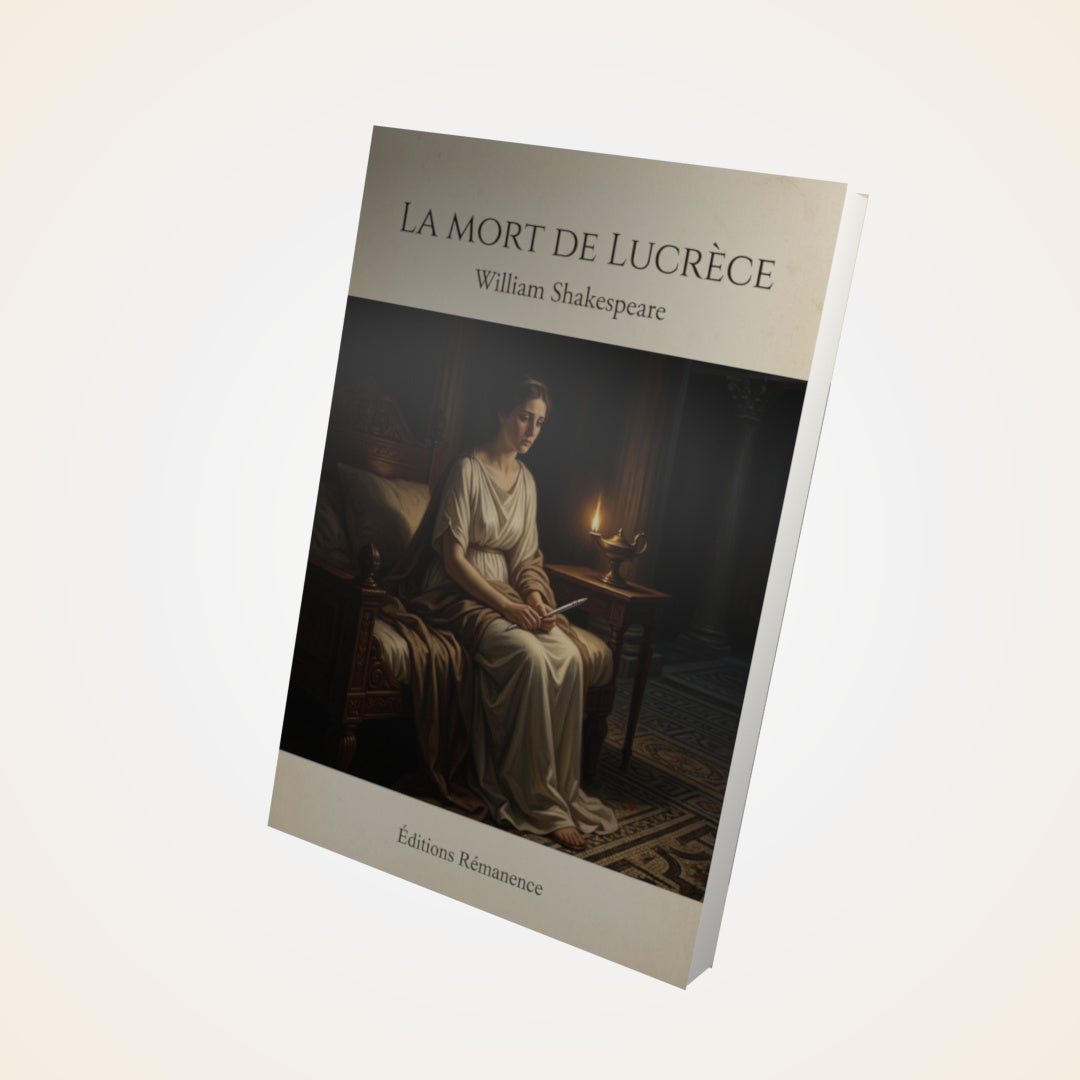 Livre La mort de Lucrèce - William Shakespeare - Couverture 3D
