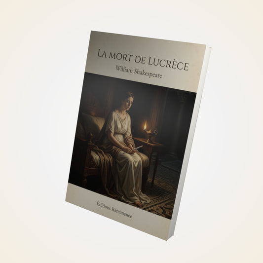 Livre La mort de Lucrèce - William Shakespeare - Couverture 3D