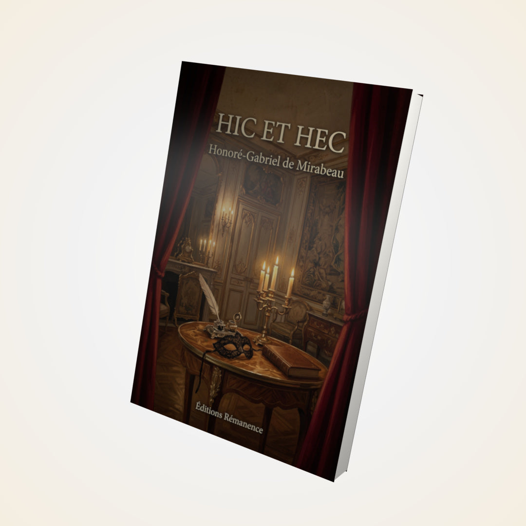 Livre Hic et Hec - Honoré-Gabriel de Mirabeau - Couverture 3D