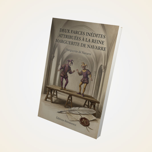 Livre Deux farces inédites attribuées à la reine Marguerite de Navarre - Marguerite de Navarre - Couverture 3D