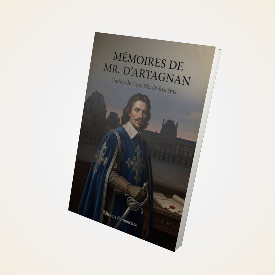 Livre Mémoires de Mr. d'Artagnan - Gatien de Courtilz de Sandras - Couverture 3D
