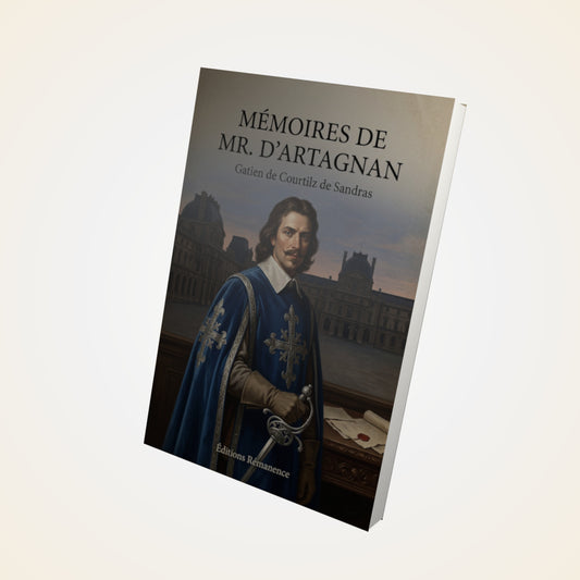 Livre Mémoires de Mr. d'Artagnan - Gatien de Courtilz de Sandras - Couverture 3D