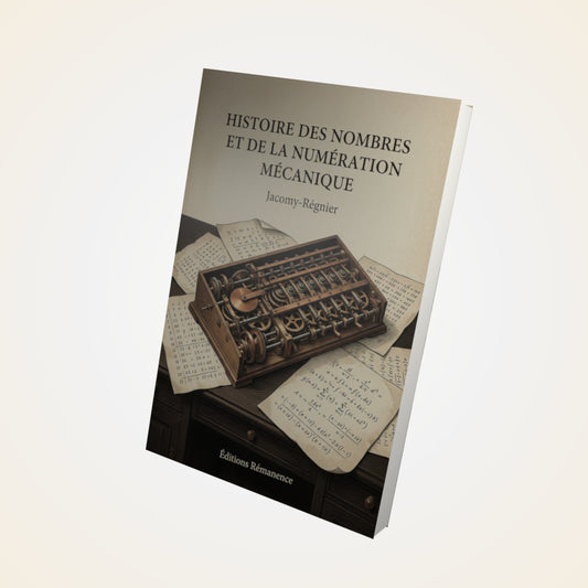 Livre Histoire des nombres et de la numération mécanique - Jacomy-Régnier - Couverture 3D