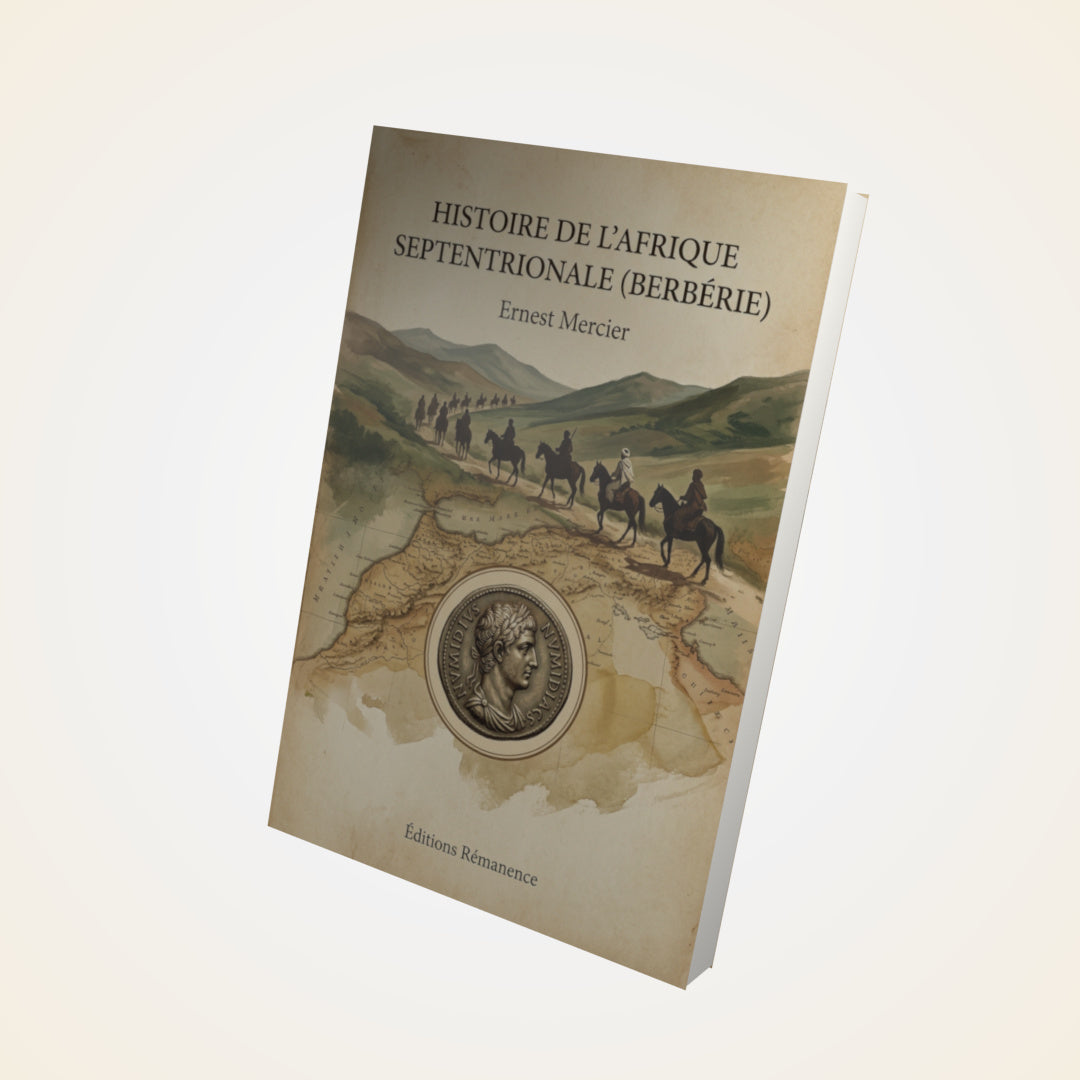 Livre Histoire de l'Afrique Septentrionale (Berbérie) - Ernest Mercier - Couverture 3D
