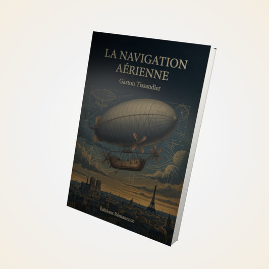 Livre La Navigation Aérienne - Gaston Tissandier - Couverture 3D