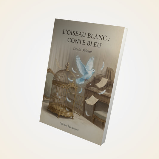 Livre L'oiseau blanc : conte bleu - Denis Diderot - Couverture 3D