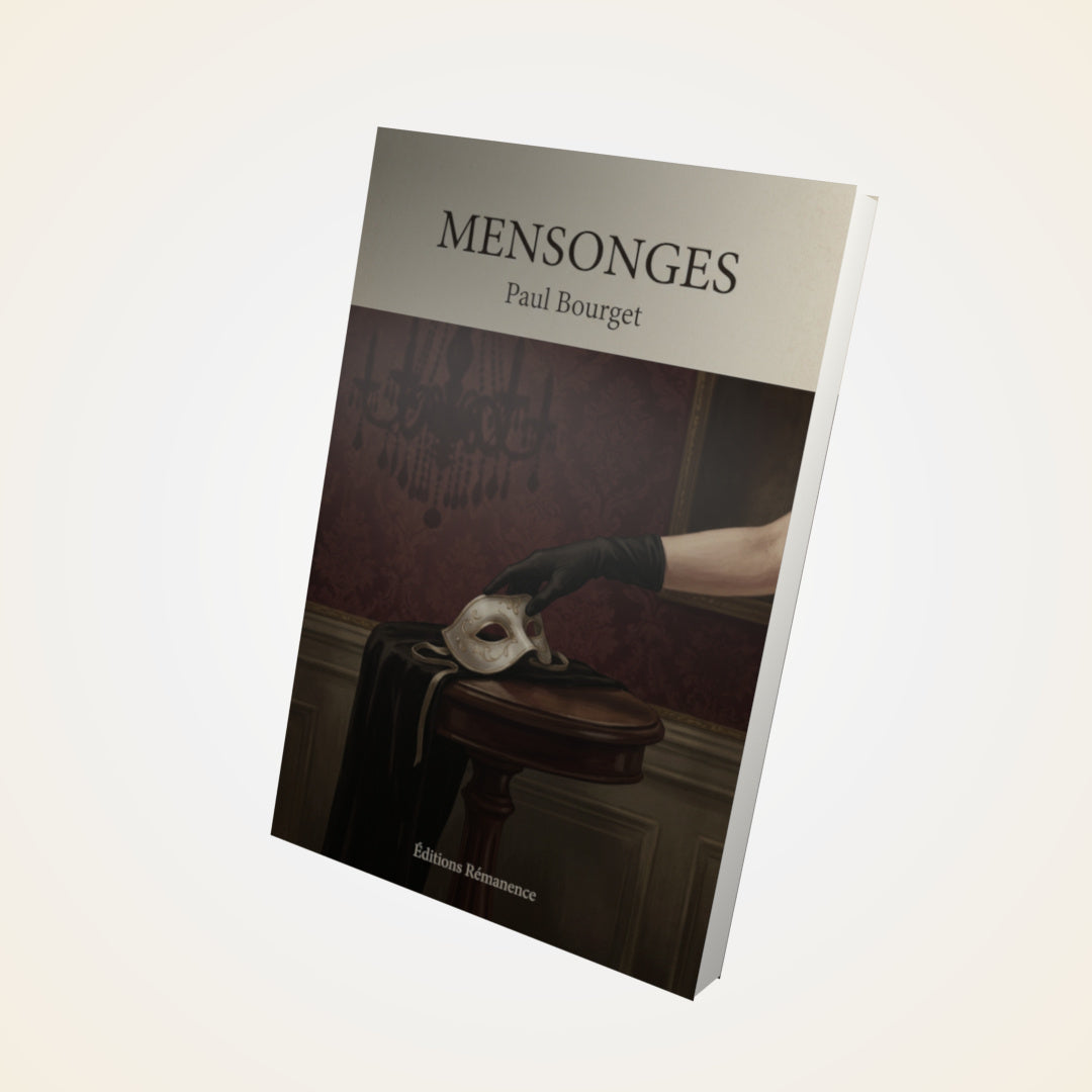 Livre Mensonges - Paul Bourget - Couverture 3D