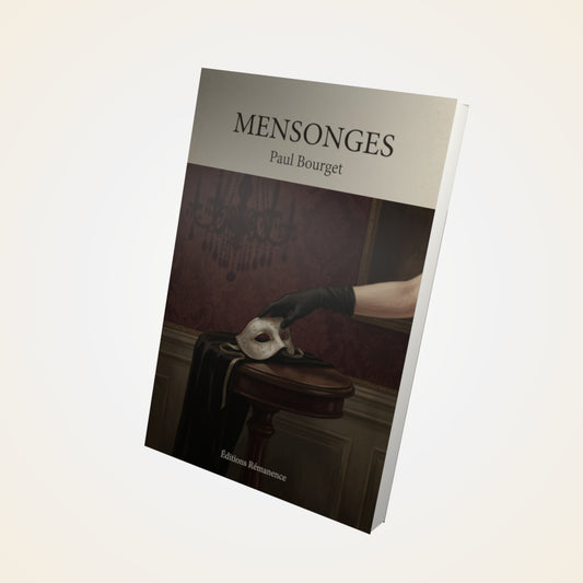 Livre Mensonges - Paul Bourget - Couverture 3D