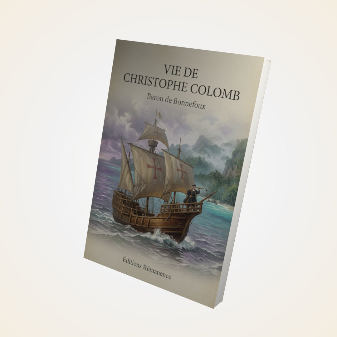 Livre Vie de Christophe Colomb - Baron de Bonnefoux - Couverture 3D