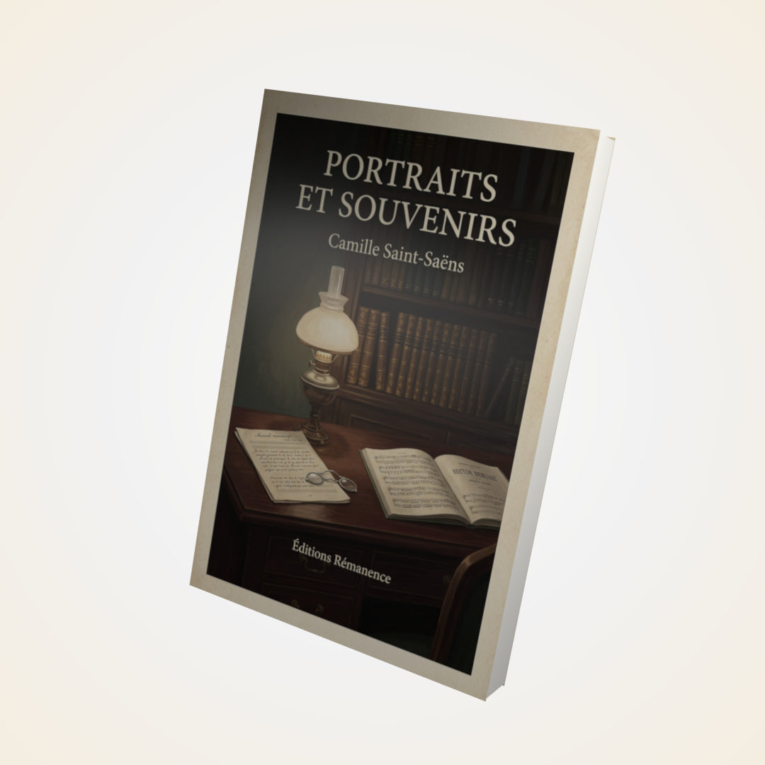 Livre Portraits et souvenirs - Camille Saint-Saëns - Couverture 3D